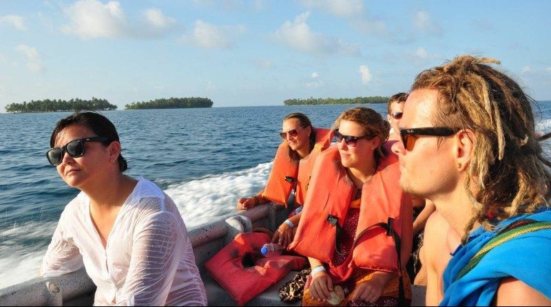 People Traveling to San Blas by Boat