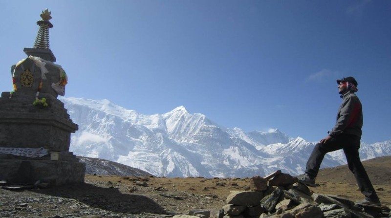 Man at Annapurna Base Camp Trek