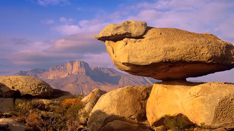Balanced rocks, Guadalupe Mountain National Park, Texas