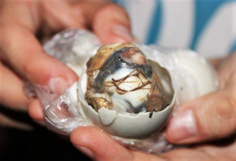 The least appetising traditional Filipino food is Balut