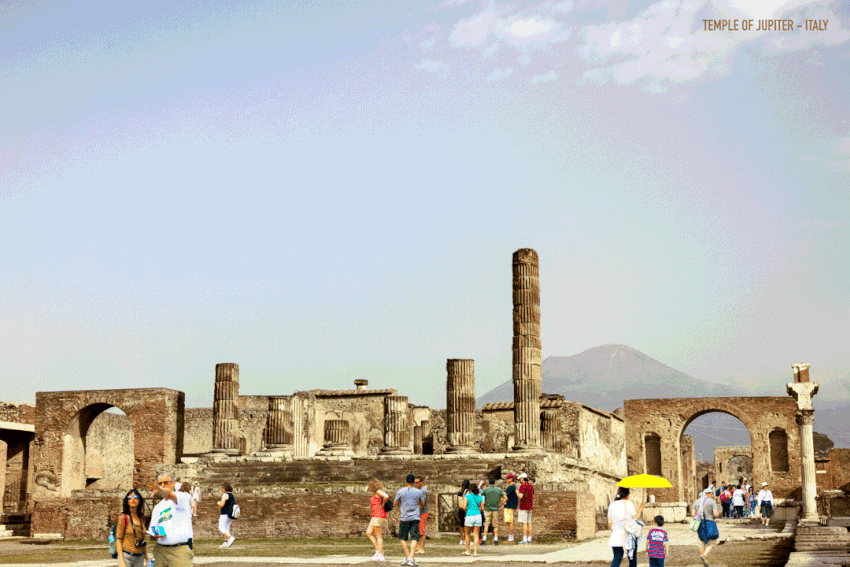 Temple of Jupiter, Italy- Ancient Ruins Temple of Jupiter, Italy- Ancient Ruins
