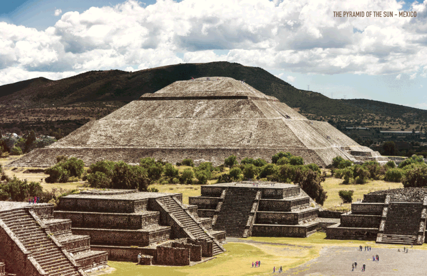 The Pyramid of the Sun, Mexico- Ancient Ruins The Pyramid of the Sun, Mexico- Ancient Ruins