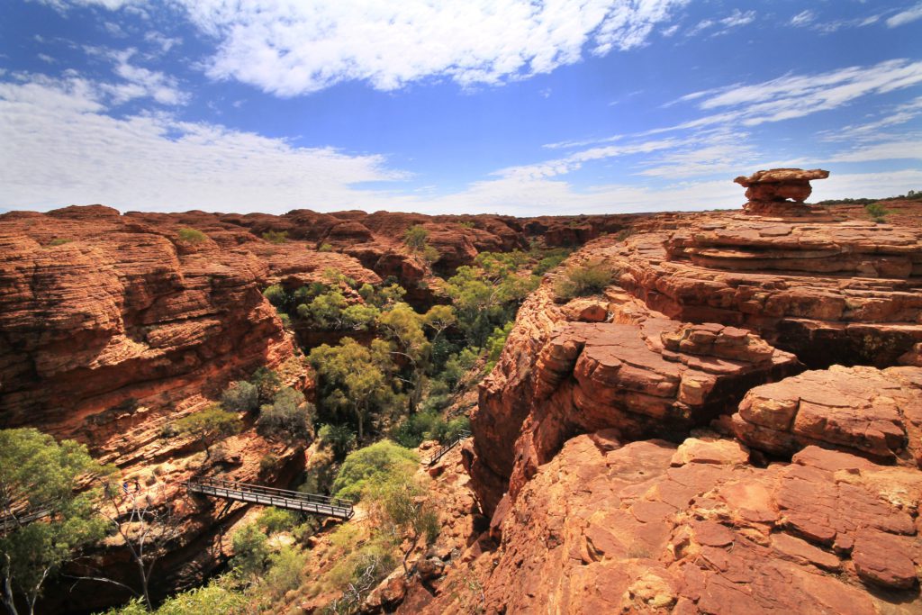 Bridge crossing at Kings Canyon NT, Australia