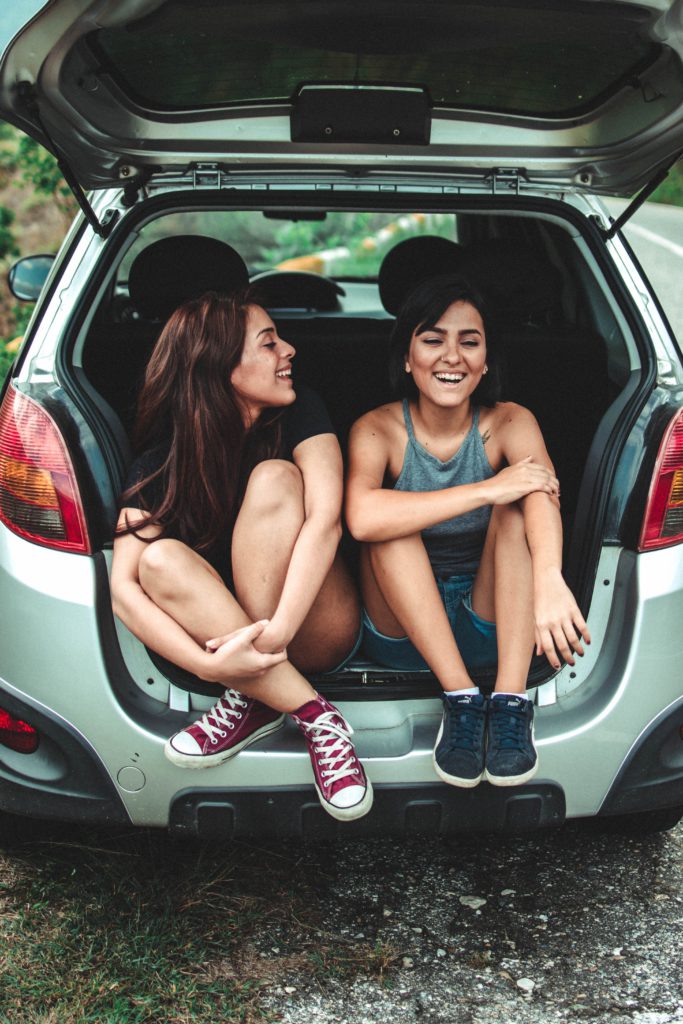 Laughing girls