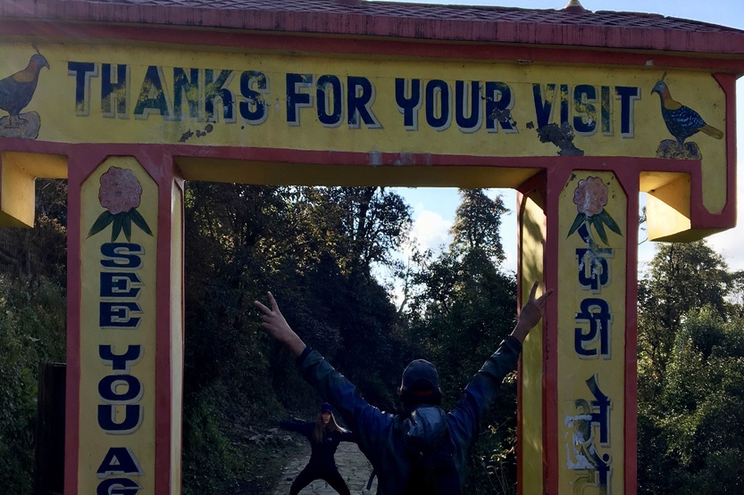 End of the trek sign