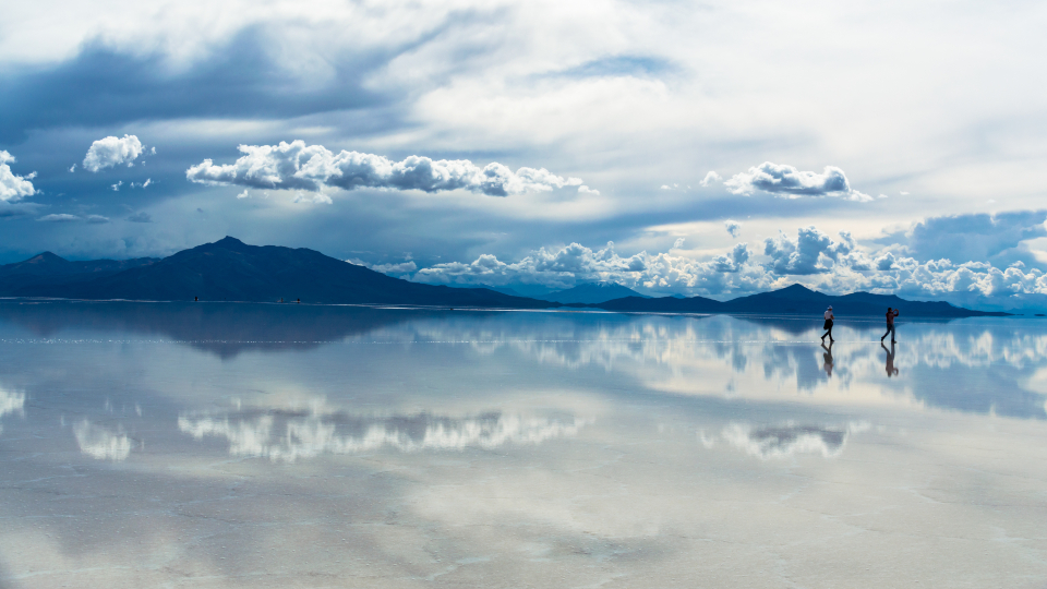 Salt flats in Uyuni, Bolivia