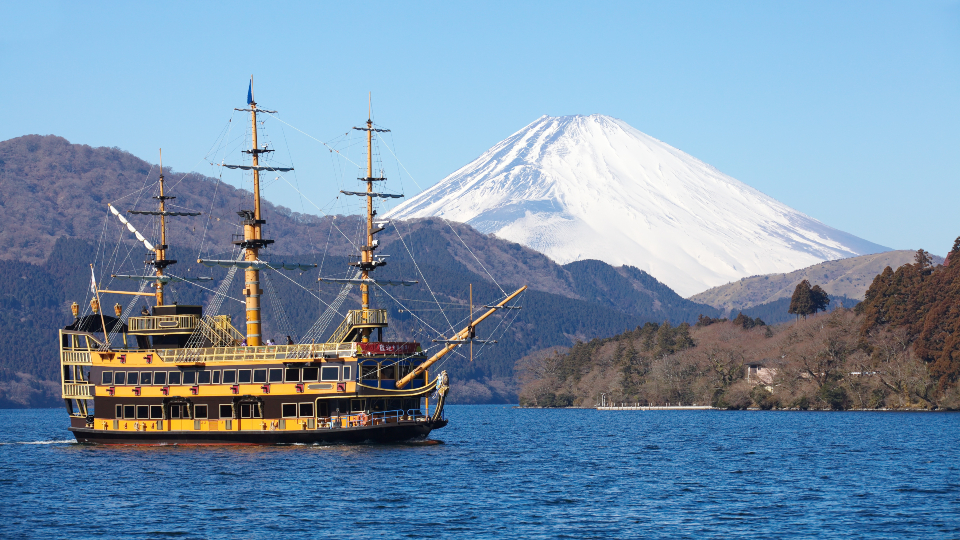 Mt Fuji from Lake Ashi