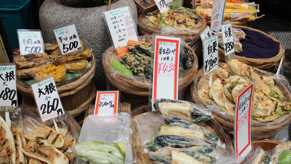 Food market in Japan