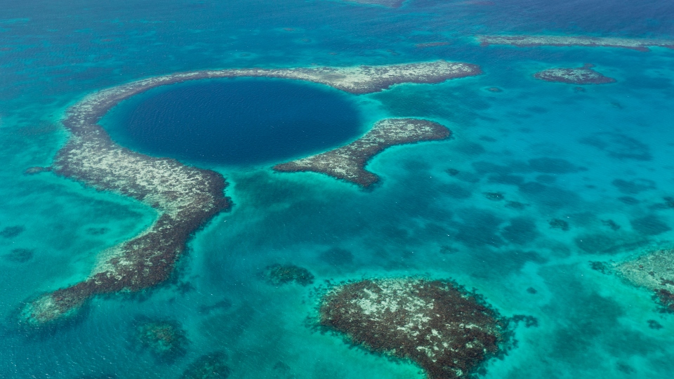 Blue hole in Belize