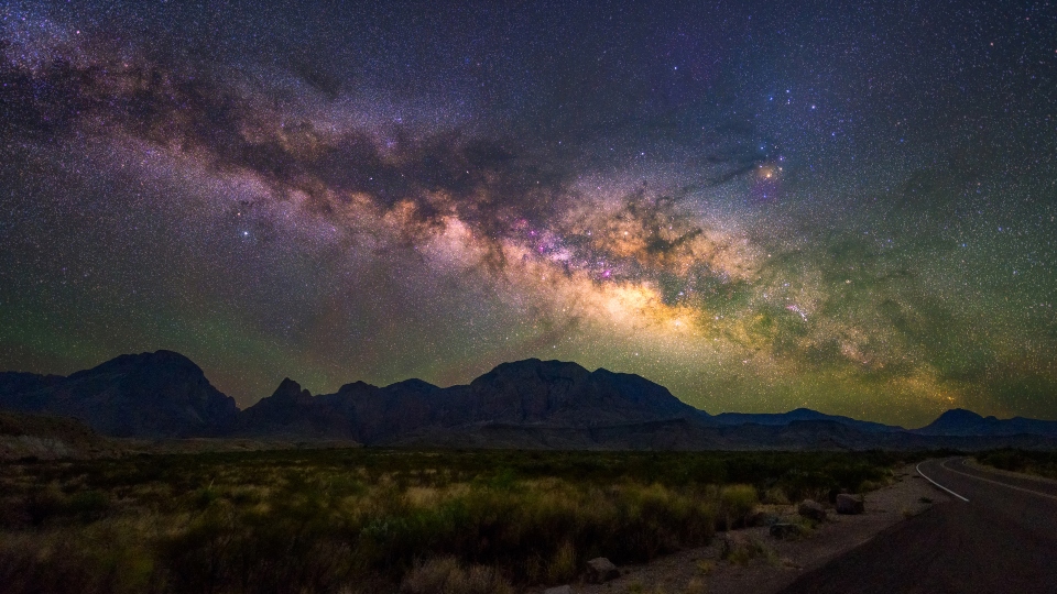 Look up into Space from Big Bend National Park