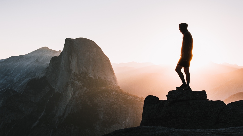 adventure trip on top of cliff