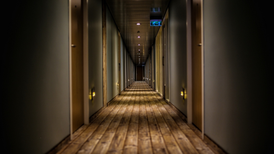 hotel room corridor