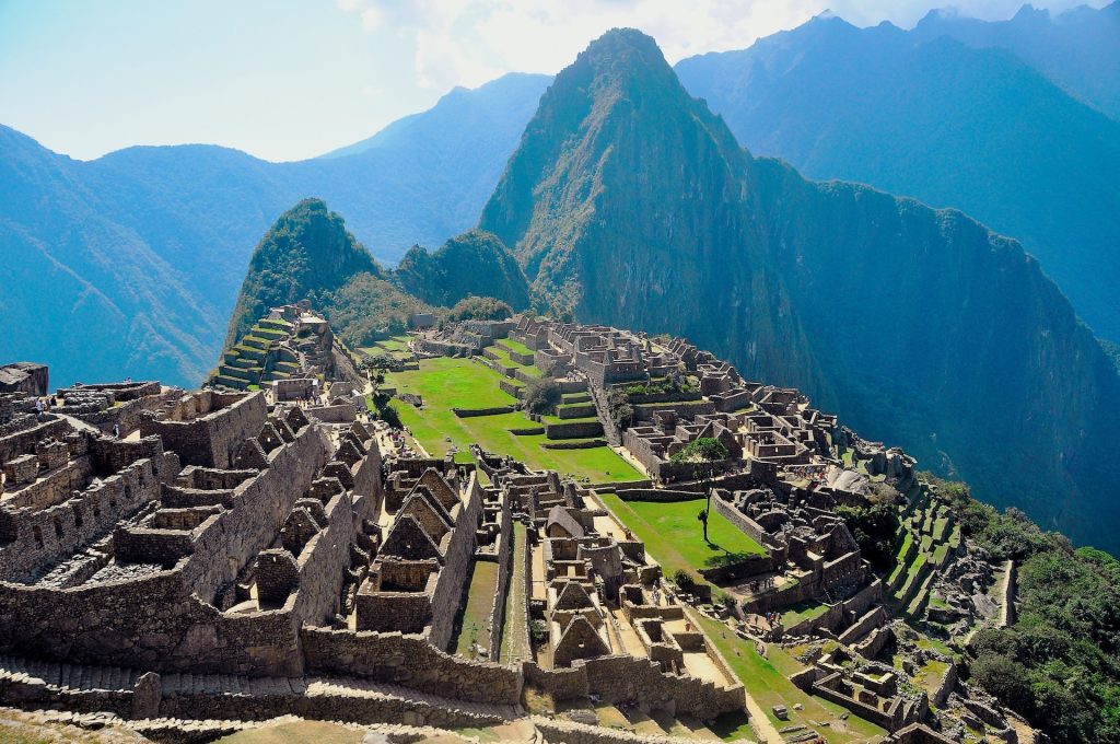 Overhead View of Machu Picchu
