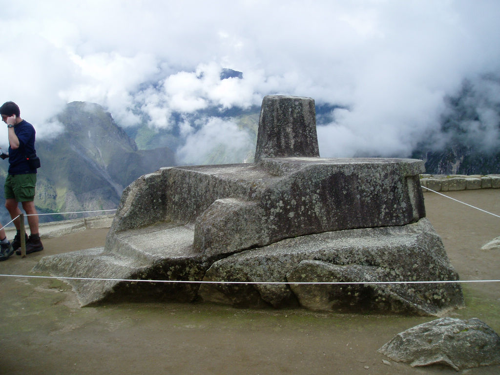 intihuatana stone peru machu picchu