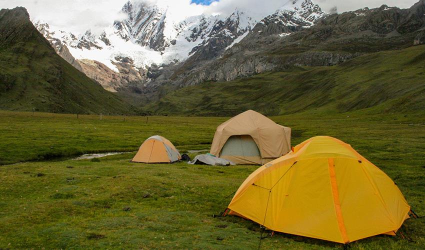 santa cruz trek peru tents