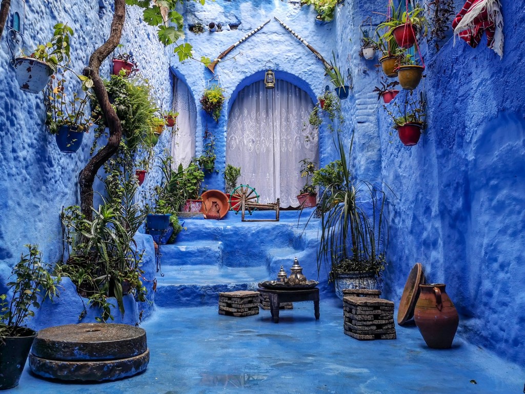 blue door morocco chefchaouen