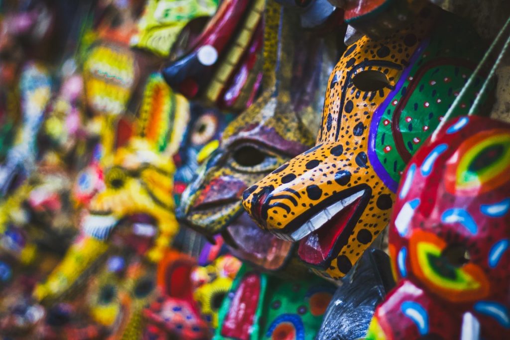 masks in Antigua Guatemala, Guatemala