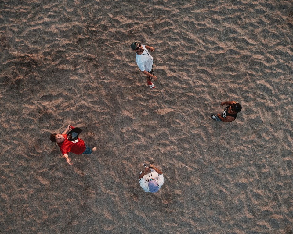 overhead view punta hermosa peru