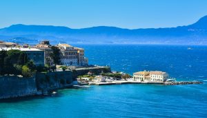 panoramic view corfu greece