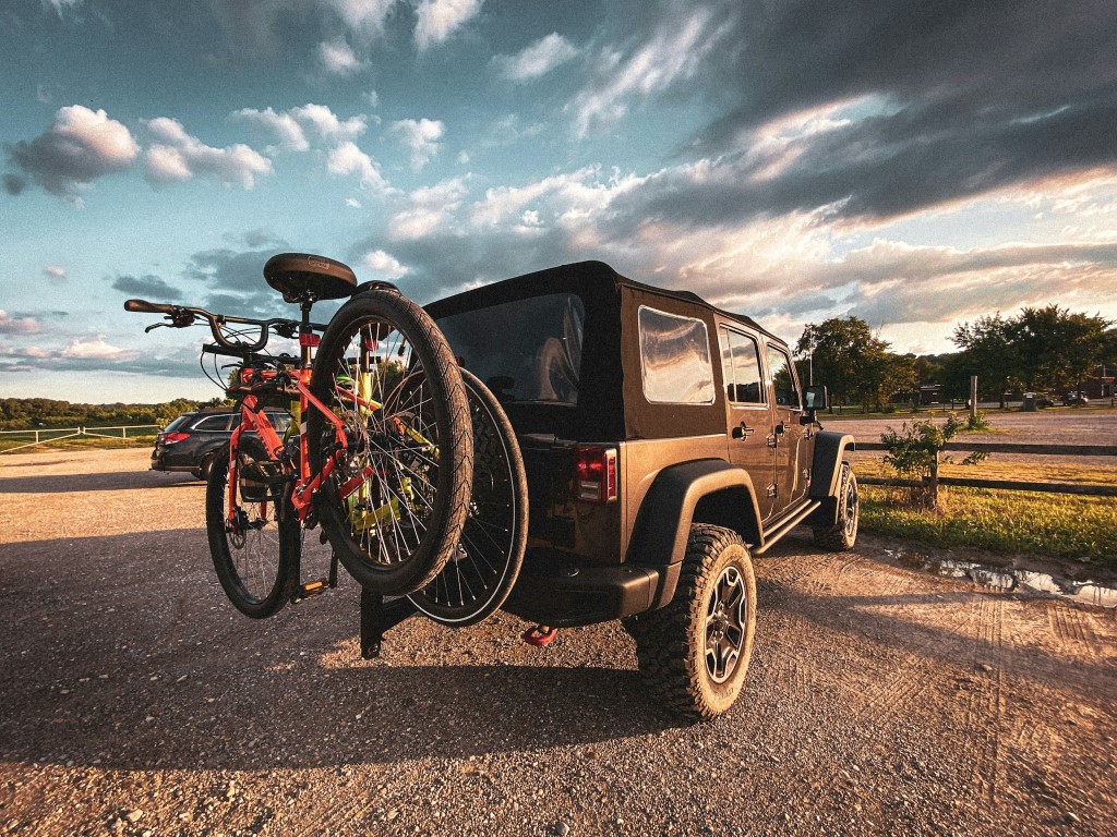 bike rack on jeep