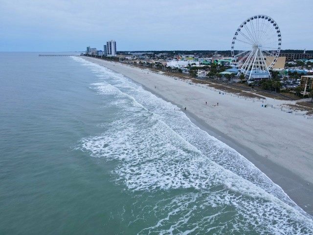 myrtle beach from the sea