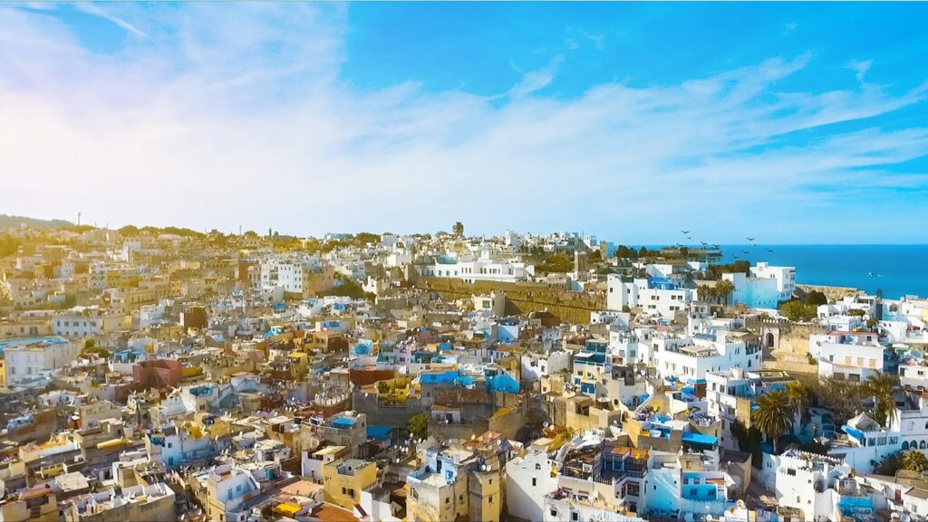 overview of the city of tangier morocco