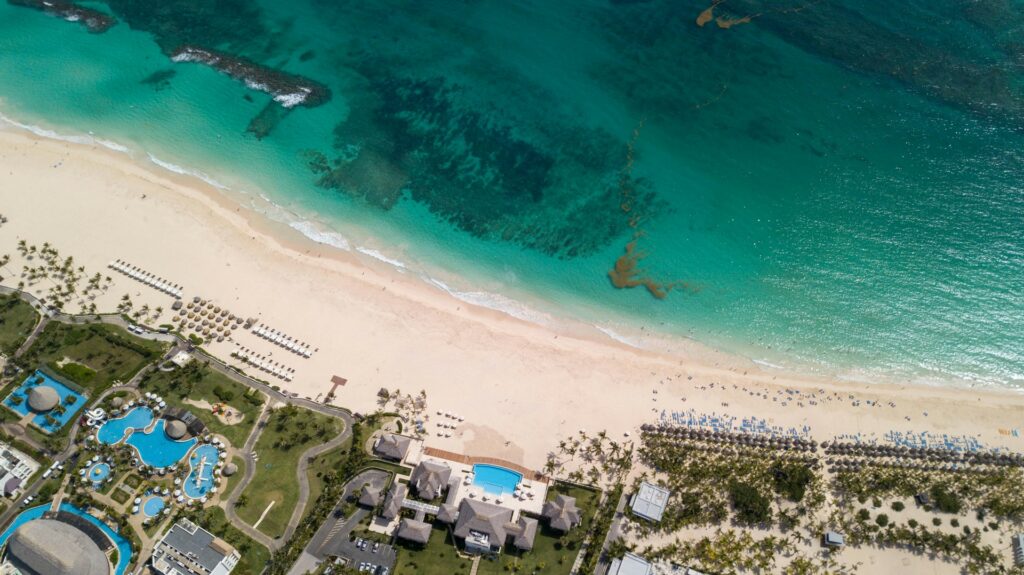 punta cana overhead view